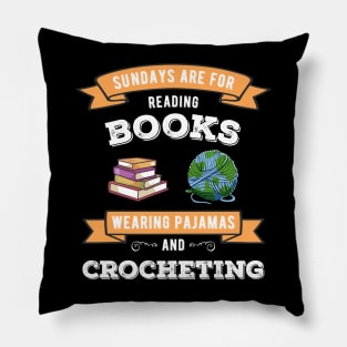 Crochet and Books | Knitting Bookworm Book Lovers Pillow