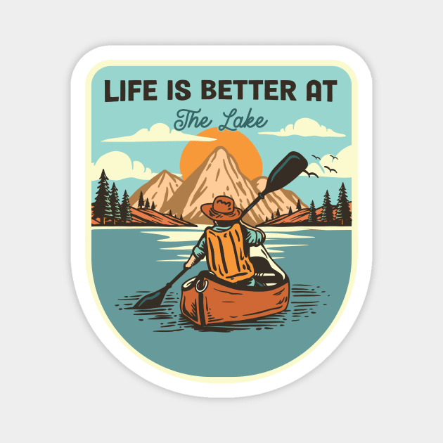 Life Is Better At The Lake Magnet by Anubis Team