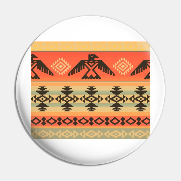 The Desert Eagle | Native American Pattern Pin by wildtribe