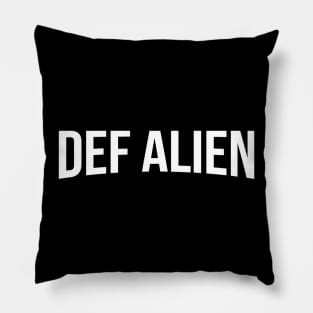 DEF ALIEN NET-FLIX RMX LOGO Pillow