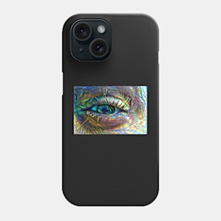 Squinting Eye of the Refracted Rainbow Phone Case