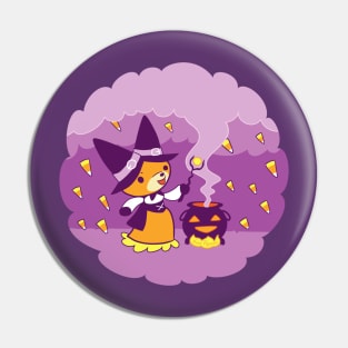Halloween Fox Witch Summoning Candy Pin
