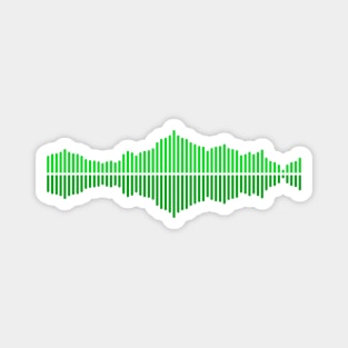 Audio Waveform or Soundwave Magnet