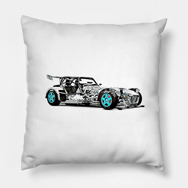 Caterham R500 Custom Cartoon Pillow by Auto-Prints