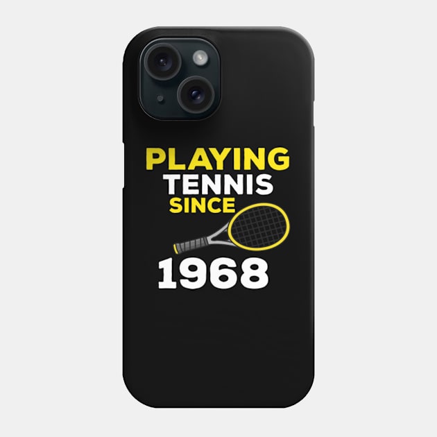 Playing Tennis Since 1968 Phone Case by ArtisticRaccoon