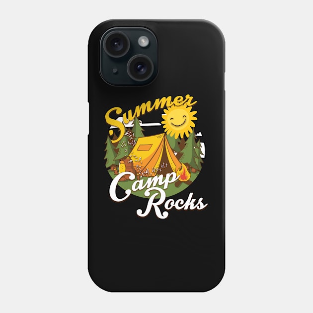 Cute Summer Camp Rocks Camping for Campers Phone Case by theperfectpresents