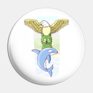 Earth, Wind and Water Pin