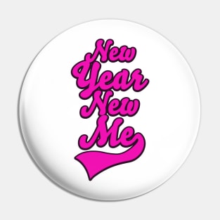 New Year New Me logo Pin