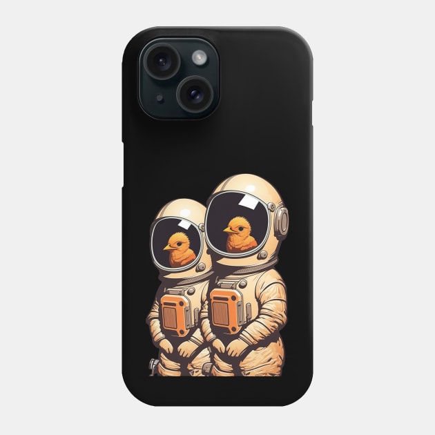 Out of this World - Chicks in Space Suit Phone Case by RailoImage