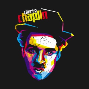 CHARLIE CHAPLIN WPAP ART T-Shirt