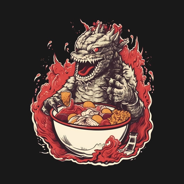 Monster Reptile in ramen by MLArtifex