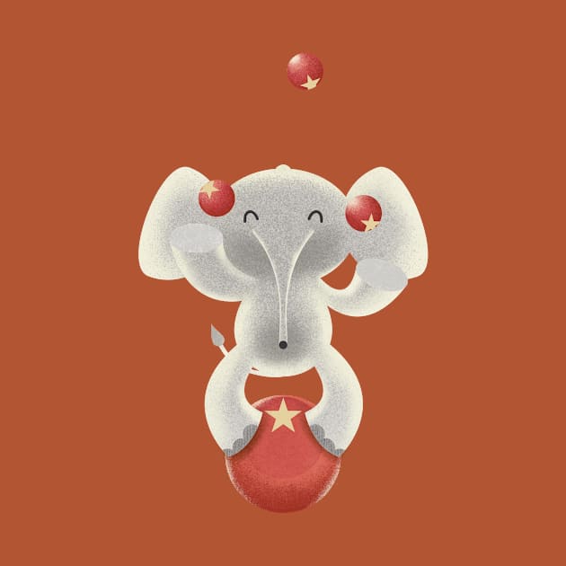 The amazing juggling elephant by pencildog