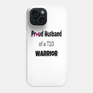 Proud Husband Black Text Pink Heart Phone Case