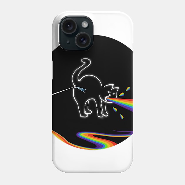 The Dark side of the cat puke Phone Case by Brash Ideas