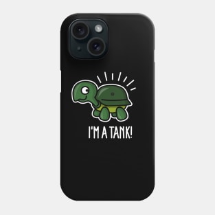 I'm a tank - funny turtle with army helmet (light) Phone Case