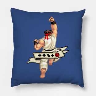 Forward, down, down-forward + punch - Ryu Pillow