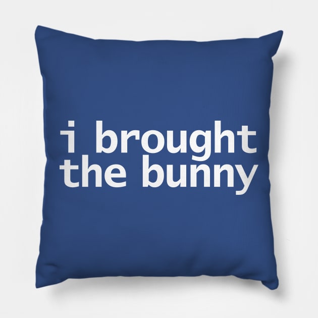 I Brought the Bunny RHOBH Pillow by ellenhenryart