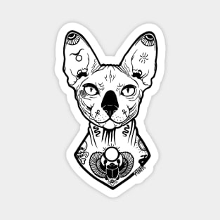 Sphynx Tattooed Magnet