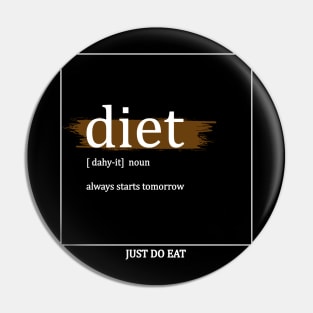 Diet White Pin