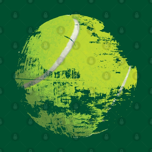 Tennis ball under construction by Ricogfx