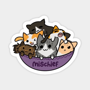 Bowl of Mischief (Cats) Magnet