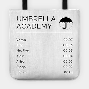 umbrella academy menu Tote