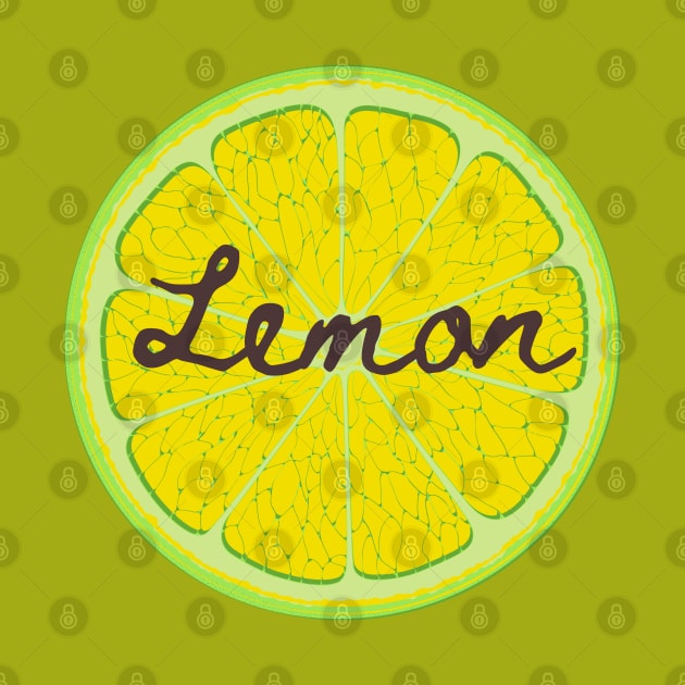 Lemon slice by Taz Maz Design