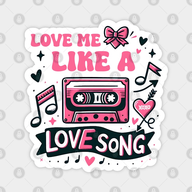 Love Me Like a Love song Magnet by MZeeDesigns