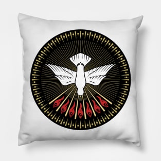 The image of a dove - a symbol of the Holy Spirit of God Pillow