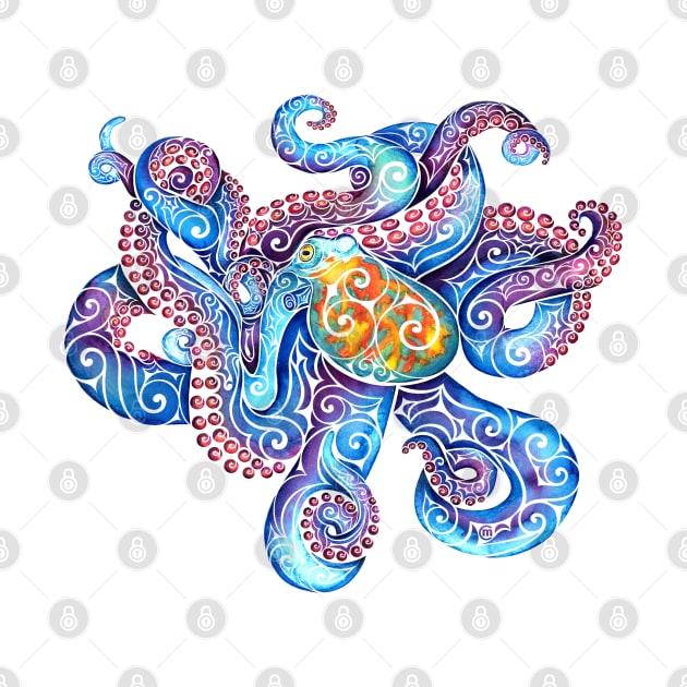 Swirly Octopus by VectorInk