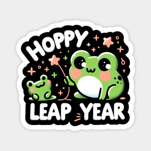 Hoppy Leap Year - Frog Magnet