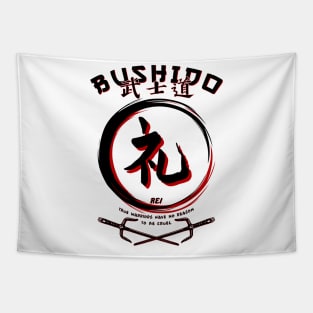 Seven Virtues of BUSHIDO - REI - Martial Arts Kung-Fu Tapestry