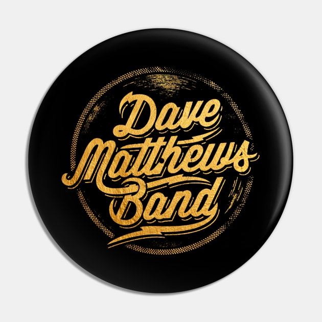 Dave Matthews Logo Circle Gold Pin by mashudibos