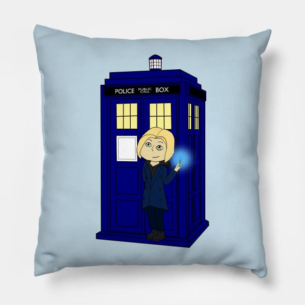 The 13 Doctor Who Pillow by Dnatz