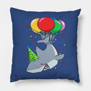 BIRTHDAY SHARK BALLOON SHIRT Pillow