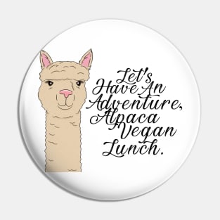 Vegan Alpaca Adventure Pin