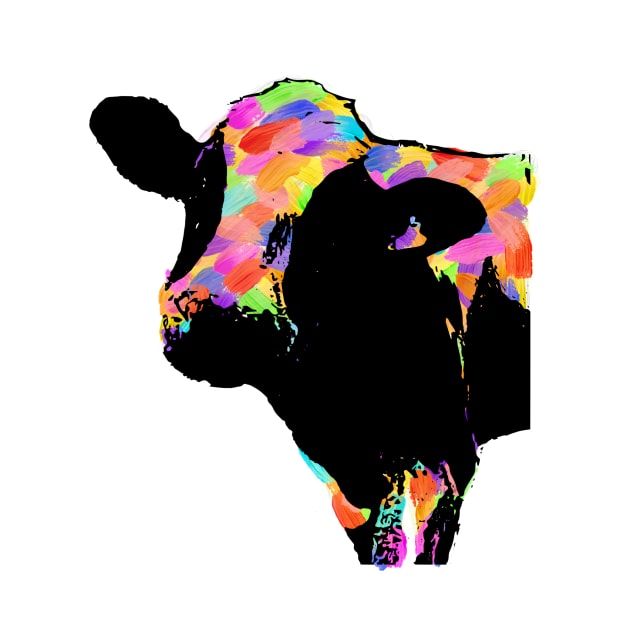 Rainbow Cow by KateVegaVisuarts