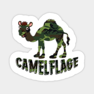 Camelflage funny merch for camels lovers, army lovers, camouflage lovers Magnet