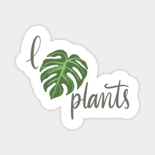 i love plants Magnet