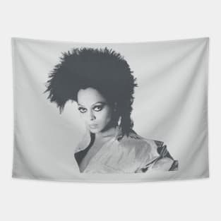 Diana Ross - Black Art Tapestry