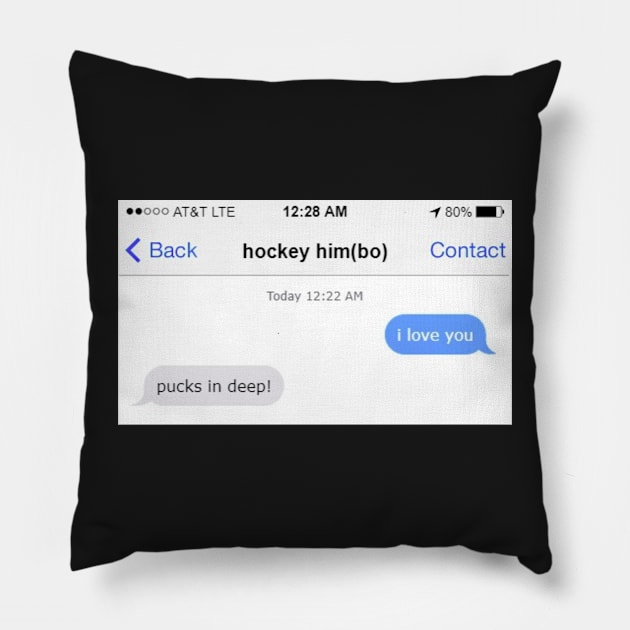 hockey himbo <3 Pillow by austinelee