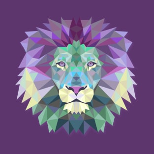 lion for all purple modern , sport and beauty T-Shirt