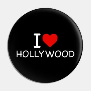 Hollywood - I Love Icon Pin