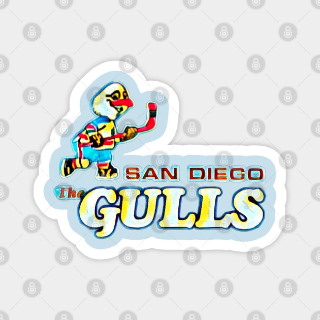 San Diego Gulls Hockey Magnet by Kitta’s Shop