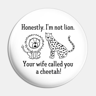 Lion Cheetah Pin