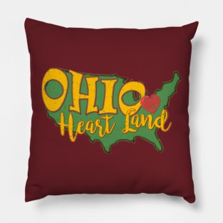 Ohio Heart of it All Pillow