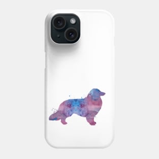 Longhaired dachshund Phone Case