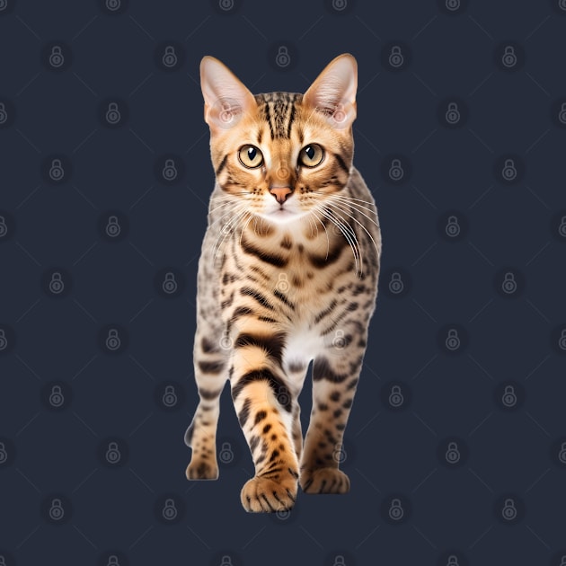 Bengal Breed Cat Dad Mom Leopard Print Spots by Pine Hill Goods