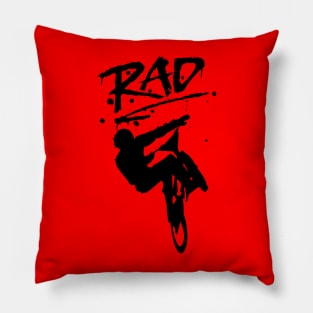 RAD BMX Bike Graffiti - 80s Movie Radical T-shirts Pillow