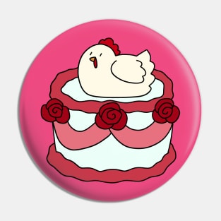 Birthday Cake Hen Pin